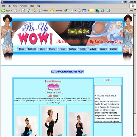 FreeOnes Gives Porn Site Pinup Wow An Overall Review Rating Of 8 5