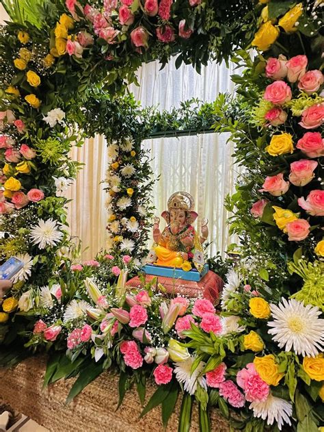 Pin By Meghanshi On My Saves In Ganpati Decoration Design