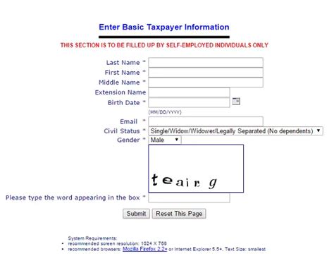 How To Get Tin Id Number Online Using Bir Ereg