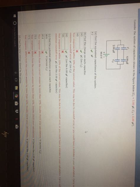 Solved Consider The System Of Capacitors Shown In The Figure Chegg