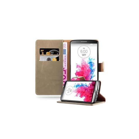 Lg G Lommebokdeksel Etui Brun Elkj P