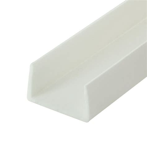 Outwater Plastics White 1-1/16"Styrene Plastic U-Channel/C-Channel 36 Inch Lengths (Pack of 4 ...