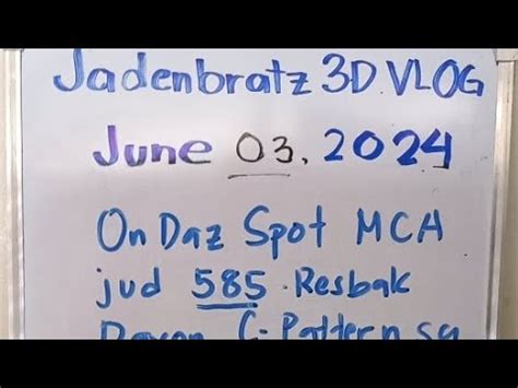 Boommmm On Daz Spot Balik Jud 585 Naa Sa Pattern Wowww MCA Dayon Big