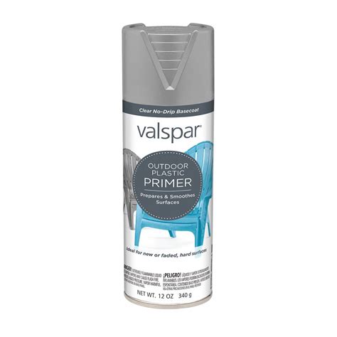 Valspar Flat Primer Spray Paint Actual Net Contents 12 Oz At