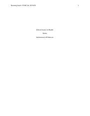 Ethical Questions Revised Edited Docx Running Head Ethical Issues