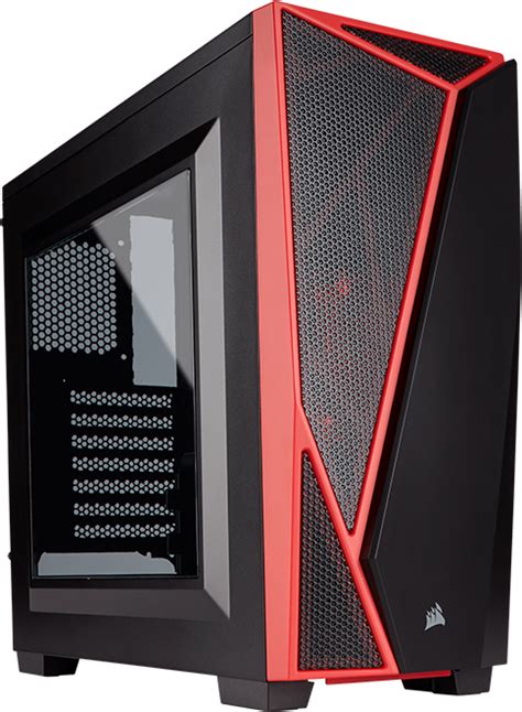 Corsair Red Carbide Spec Pc Gaming Case With Window Ln Cc