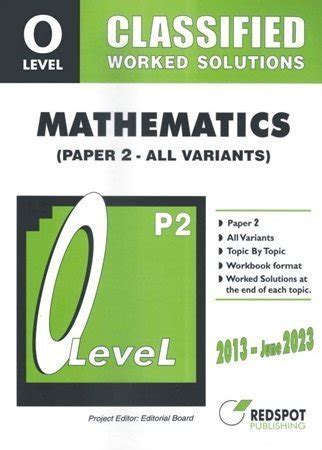 Redspot O Level Mathematics Topical Edition