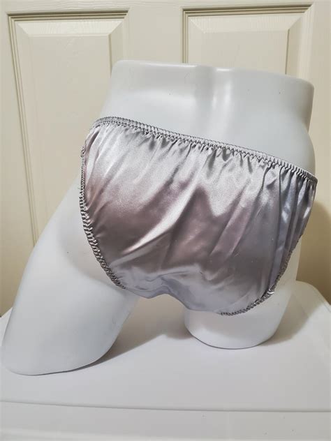 Men S Soft Satin Bikini Pantie Etsy
