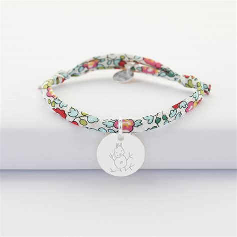 Bracelet Enfant Personnalis Liberty M Daille Grav E Argent Mm