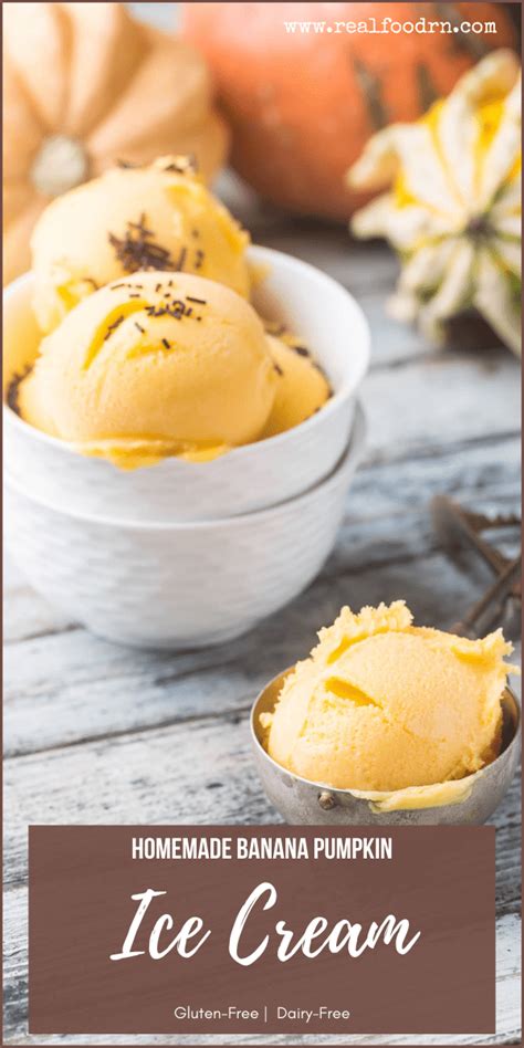 Homemade Dairy Free Banana Pumpkin Ice Cream Recipe Pumpkin Ice