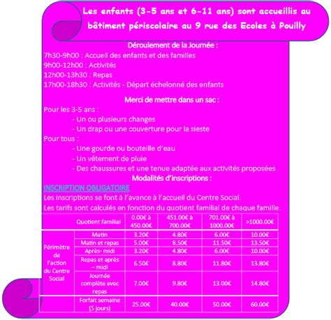 Programme Vacances Accueils De Loisirs Du 10 Au 21 Avril Centre