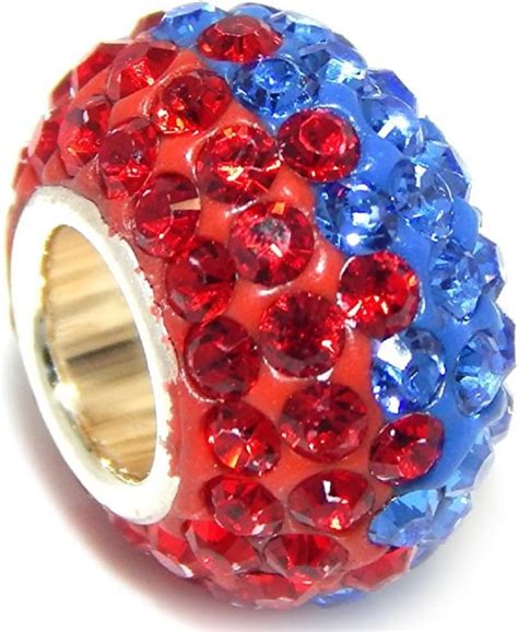 Amazon ICYROSE Solid 925 Sterling Silver Half Blue Half Red