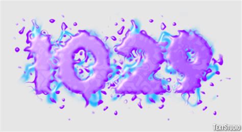 1029 Text Effect and Logo Design Number