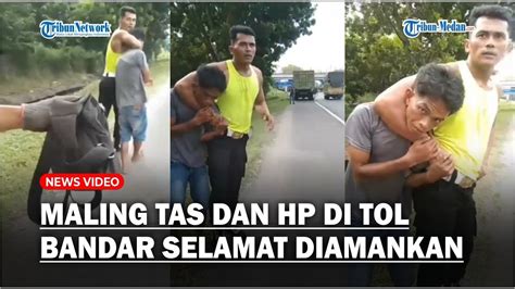 Tas Dan Hanphone Pengendara Mobil Dicuri Saat Tambal Ban Di Tol Bandar