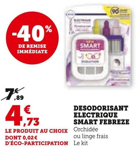 Promo Febreze Desodorisant Electrique Smart Chez Super U