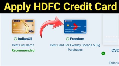 How To Apply Hdfc Credit Card Online Without Account Hdfc Credit Card