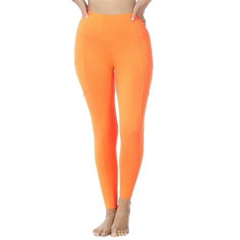 Zenana Women And Plus Soft Wide Waistband Active Fitness Tight Yoga