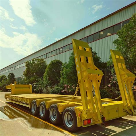 5 Axle 60ton 80 Ton Heavy Duty Gooseneck Low Loader Lowbed Lowboy