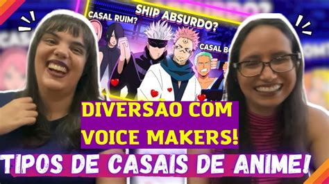 React Reagindo A Tipos De Casais De Animes Voice Makers React