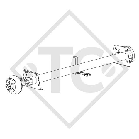 Essieu SWING 1500kg freiné type d essieu CB 1505 46 27 379 396