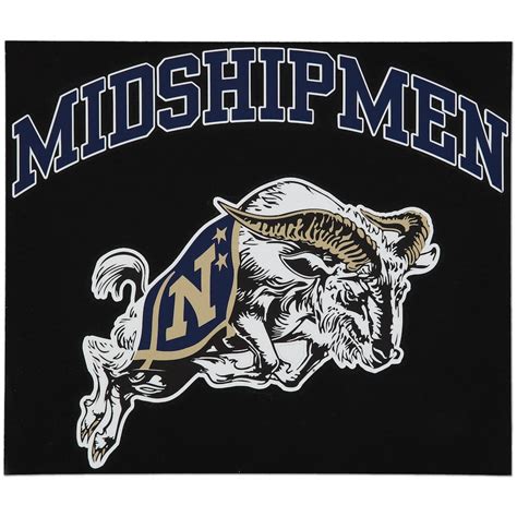 Navy Midshipmen 12" x 12" Arched Logo Decal