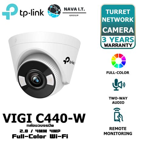 Tp Link Vigi C440 W 4mm 4mp Full Color Wi Fi Turret Network Camera