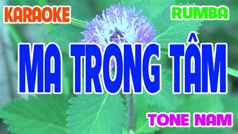 Karaoke Ma Trong Tâm Tone Nam Rumba Thế Hệ Mới DUY KHIÊM ft ANH RỒNG