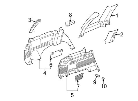 Chevrolet Trailblazer Interior Quarter Panel Trim Panel Lower