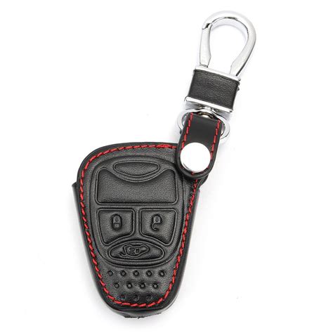 Machpro 3 Buttons Leather Remote Car Key Chain Fob Cover Holder