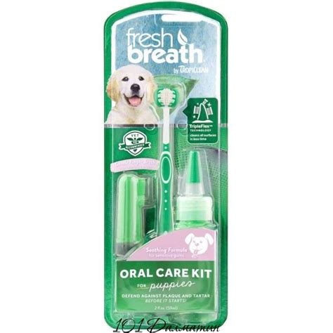 TropiClean Oral Набор для чистки зубов средних и крупных пород собак ...