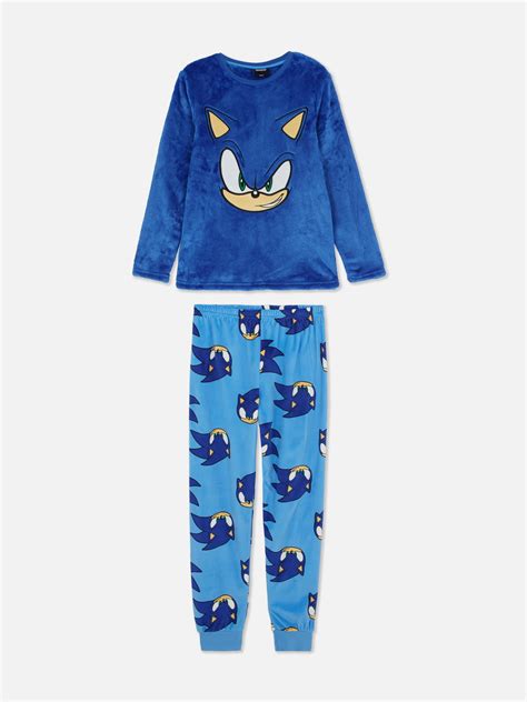 Pijama polar de Sonic el erizo Azul Niños Primark