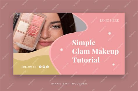 Premium Psd Beauty Makeup Youtube Thumbnail Or Skin Care Makeup Video