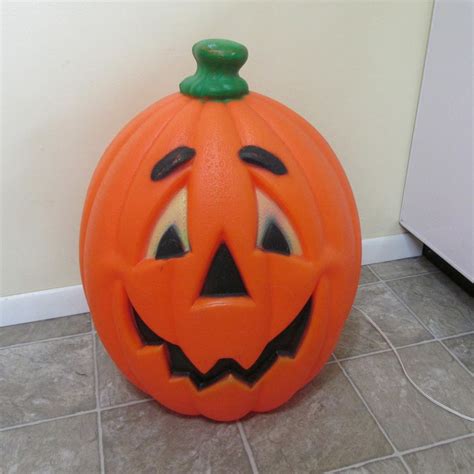 Halloween Blow Mold Jack O Lantern 24 Inch Vintage Etsy