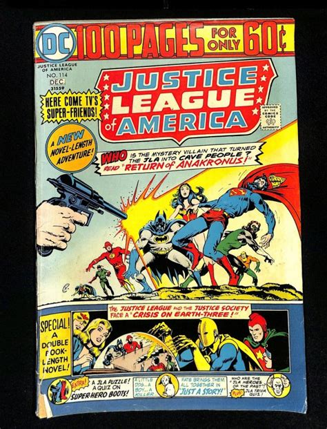 Justice League Of America 114 Comic Books Silver Age Dc Comics