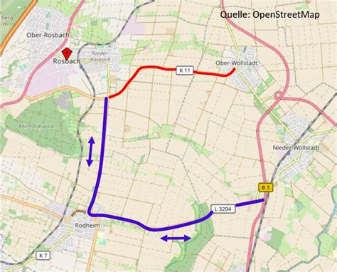 Wetteraukreis Radweg An Der K Zwischen Ober W Llstadt Und Nieder