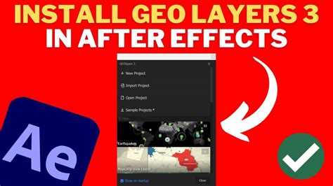 How To Install Geo Layers In After Effects Youtube