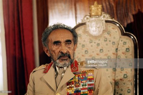 Emperor Of Ethiopia Haile Selassie In The Throne Room Of The Jubilee