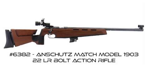 Anschutz Match Model 1903 22 Lr Bolt Action Rifle | Guns & Military ...