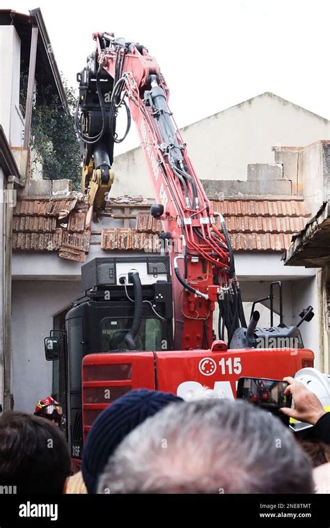 Special Vehicle Of The Firefighters During The Demolition Of The