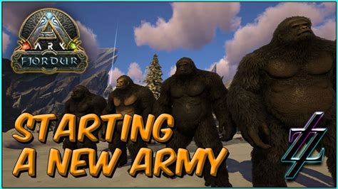 Ark Fjordur Building At The New Base Taming Gigantopithecus For