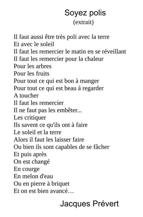 poeme jacques prevert