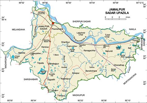 Jamalpur Bangladesh Map