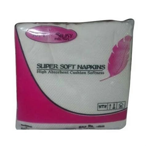 White Plain High Absorbent Paper Napkins Size Cm X Cm At Rs