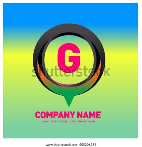 G Letter Colorful Logo Circle Vector Stock Vector Royalty Free