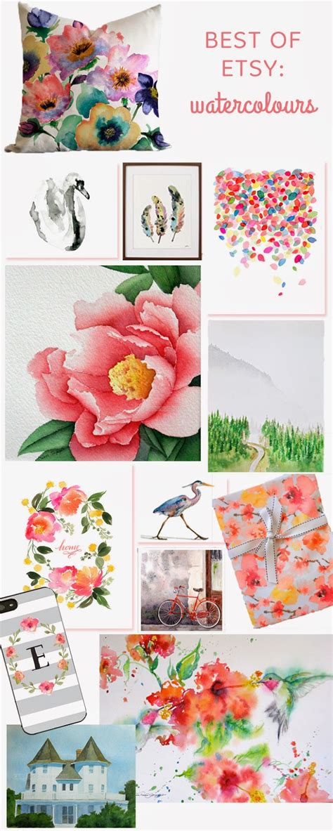 Best of Etsy: Watercolours - Rambling Renovators