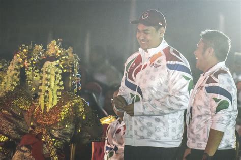 Foto Potret Pembukaan Peparpenas X Di Palembang Oleh Menpora Dito