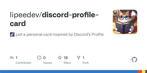 GitHub Lipeedev Discord Profile Card Just A Personal Card Inspired