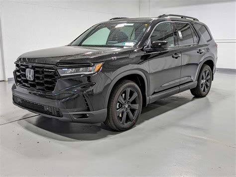 New Honda Pilot Awd Black Edition In Crystal Black Pearl