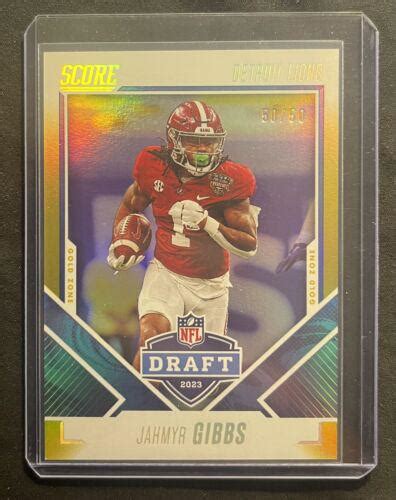 Jahmyr Gibbs Gold Zone Prices Panini Score Nfl Draft