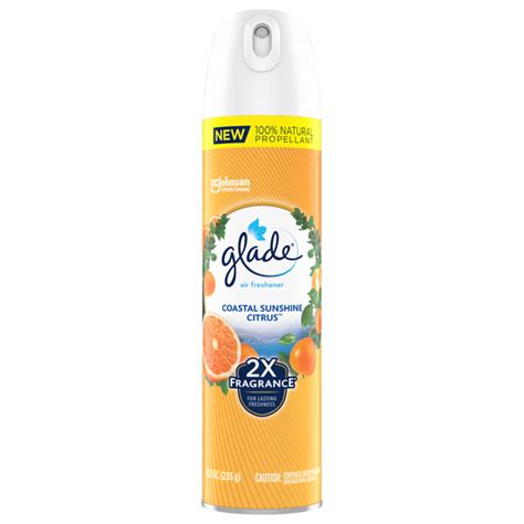 Save On Glade Coastal Sunshine Citrus Air Freshener Aerosol Spray Order